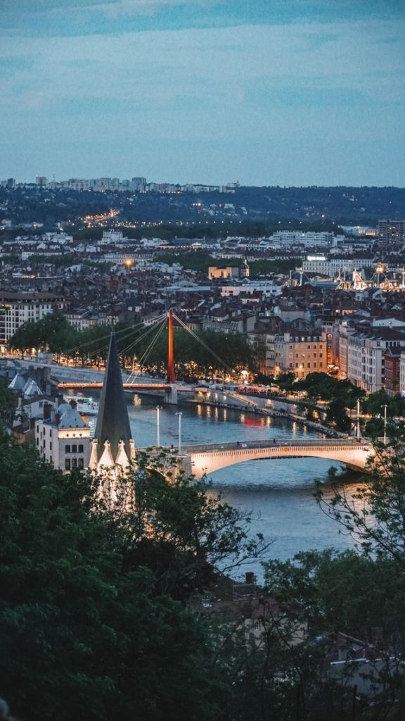 une belle vue de lyon